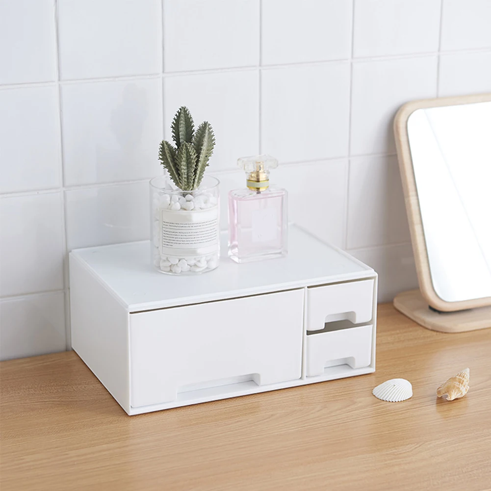 

Cosmetic Storage Box Drawer Storage Lipstick Organizer Plastic Bathroom Box Desktop Debris Storage Box Bathroom Makeup Organizer
