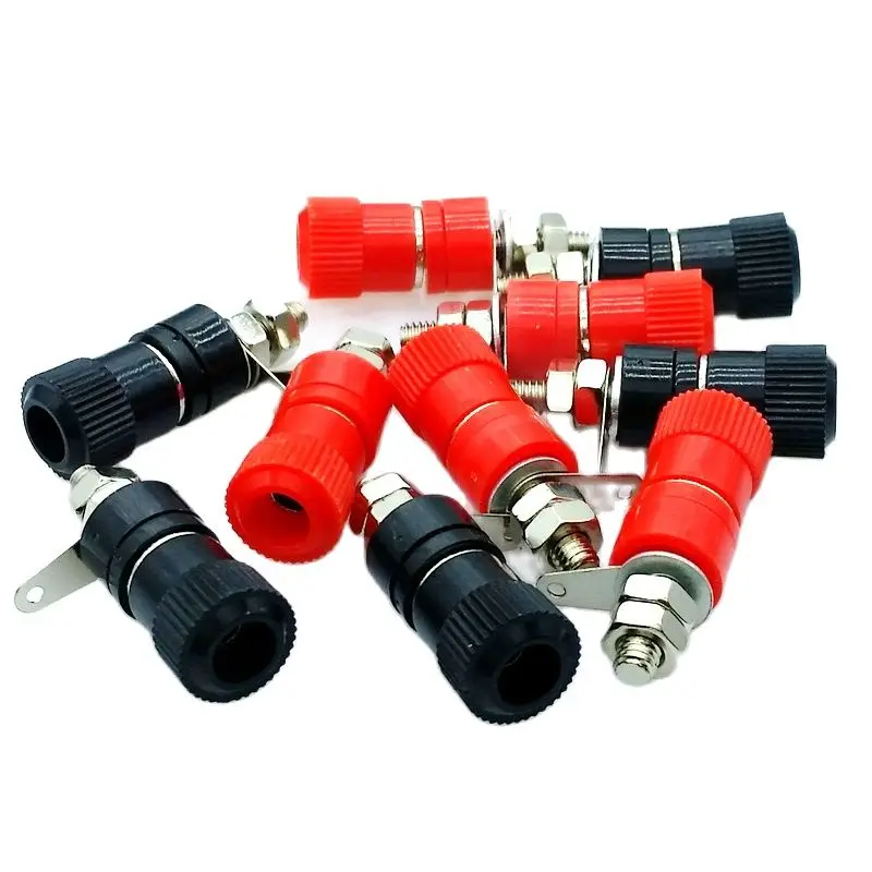 

4mm Banana Socket Banana Female Connector Power Supply Binding Post 10Pcs