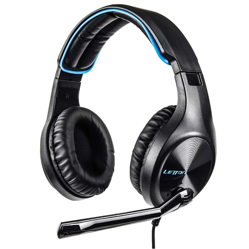 Omnidirectional Microphone Multi-platform compatibility Letton L6 Wired Gaming Headphones Microphone Earphone Headset For PS4