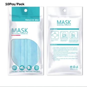 

New Disposable Face Mask Unisex Anti-Dust Three Layer Face Mask with Elastic Ear Loop