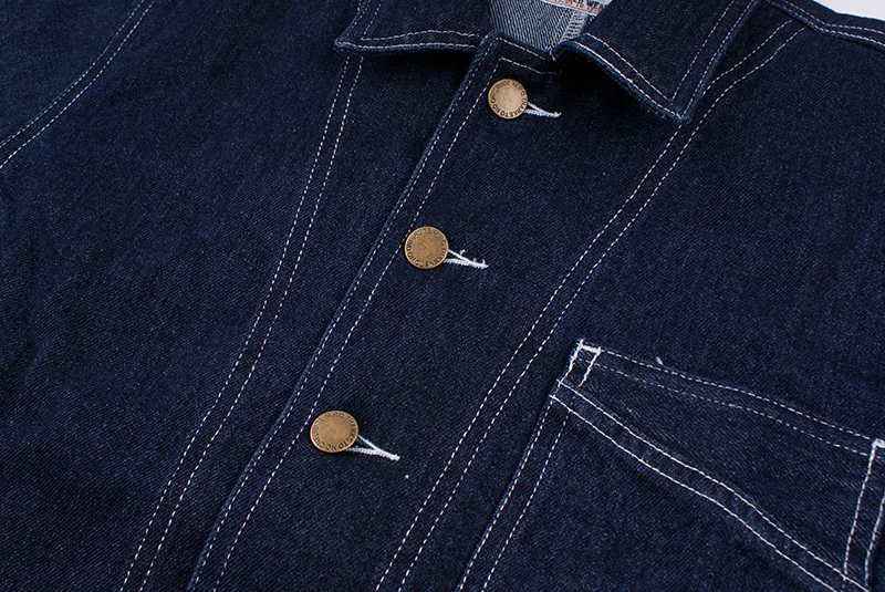 Осенне-зимняя хлопковая джинсовая куртка в полоску, Мужская винтажная потертая куртка из джинсы-карго, Повседневная модная верхняя одежда, мужская одежда