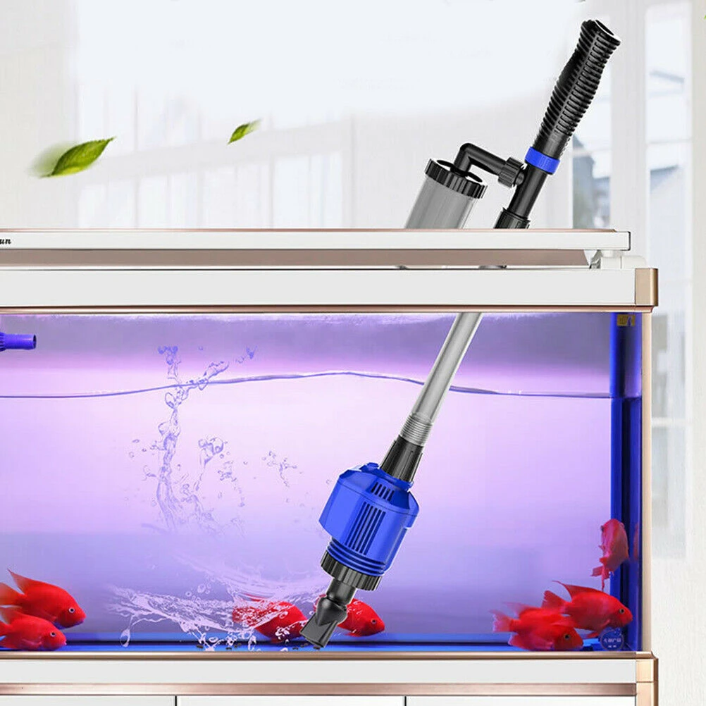 Sunsun аквариумный сифон, очиститель гравия 16 Вт замена воды аквариумный насос с регулировкой потока воздуха многофункциональный инструмент для очистки аквариума
