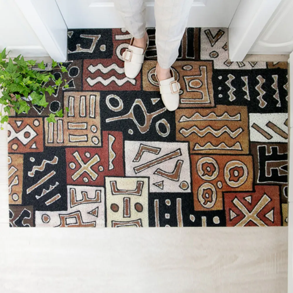 60*90 см простой скандинавский дверной напольный коврик с геометрическим рисунком, ковер для туалета, Впитывающий Коврик для дома, ванной комнаты, ПВХ нескользящие коврики
