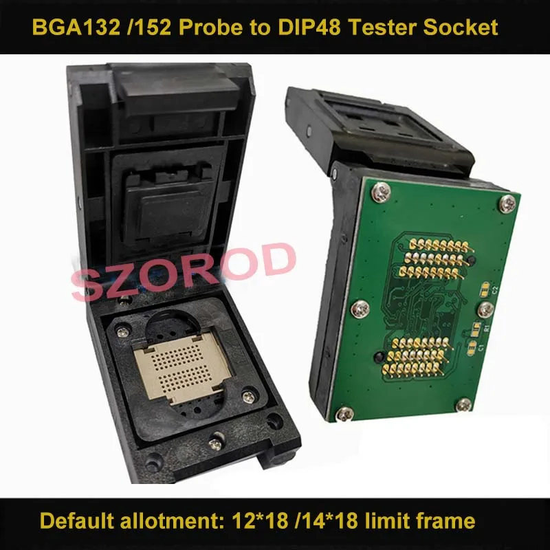 Bga132 Bga152 Ssd Flash Ic Chip Aljzat A Dip48 Szonda Flash Üres Tesztelőhöz
