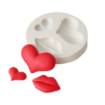 

Lips & Love Moulds Fondant Cakes Decorating Tools Silicone Molds Sugarcraft Chocolate Baking Tools For Cakes Gumpaste Form