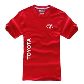 

New Summer Toyota LOGO T shirts mens 100% cotton Fashion Letters T shirt Round Neck short sleeve