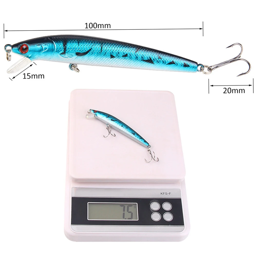 Fishing Lure 7g 10cm Trout Lure 3D Eyes Jigging Lure Swimbait Wobblers Crankbait Hard Lures Plastic Fishing Tackle New Hot