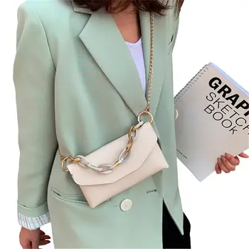 

Luxury Handbag Retro Fashion lady Square bag 2020 New Quality PU Leather Women's Designer Handbag Chain Shoulder Messenger Bags