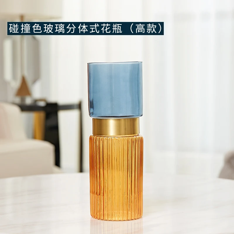 Nordic Vase Decoration Home Transparent Glass Vases Decoration Hydroponic Dried Flower Flower Arrangement Home Furnishings - Цвет: B