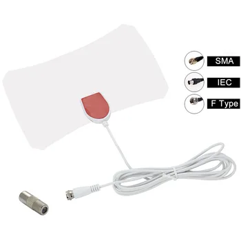

HDTV Plastic HD Without Amplifier Durable White Skylink Mini 200 Mile Range Antenna Portable TV Digital 1080P Indoor