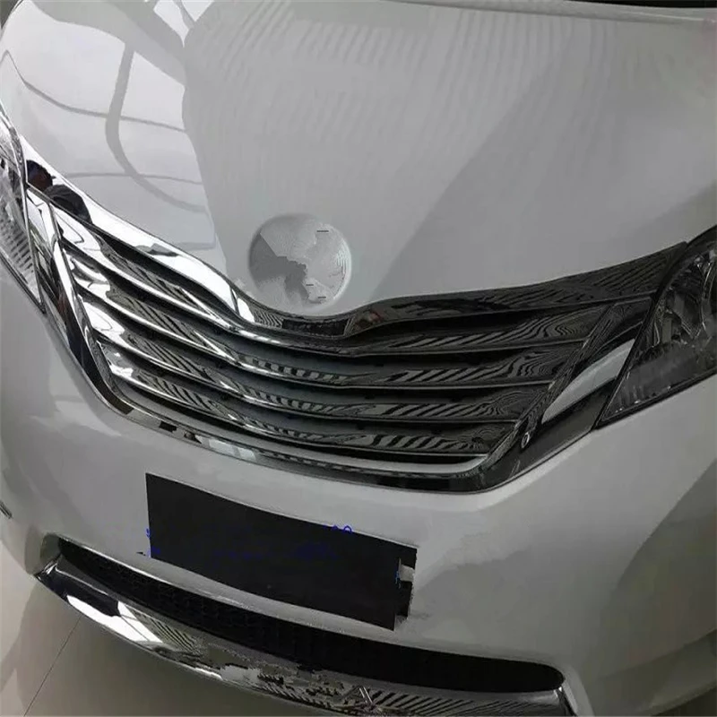 WELKINRY Автомобильная крышка для Toyota Sienna XL30 2015 2016 2017 ABS Хромированная передняя