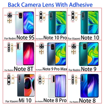

100pcs/lots Glass Camera Lens with Tape For Xiaomi Redmi Note 8 Pro / Note 9 9S Pro Max / Mi Note 10 Note10 Pro / Mi 10 Mi10