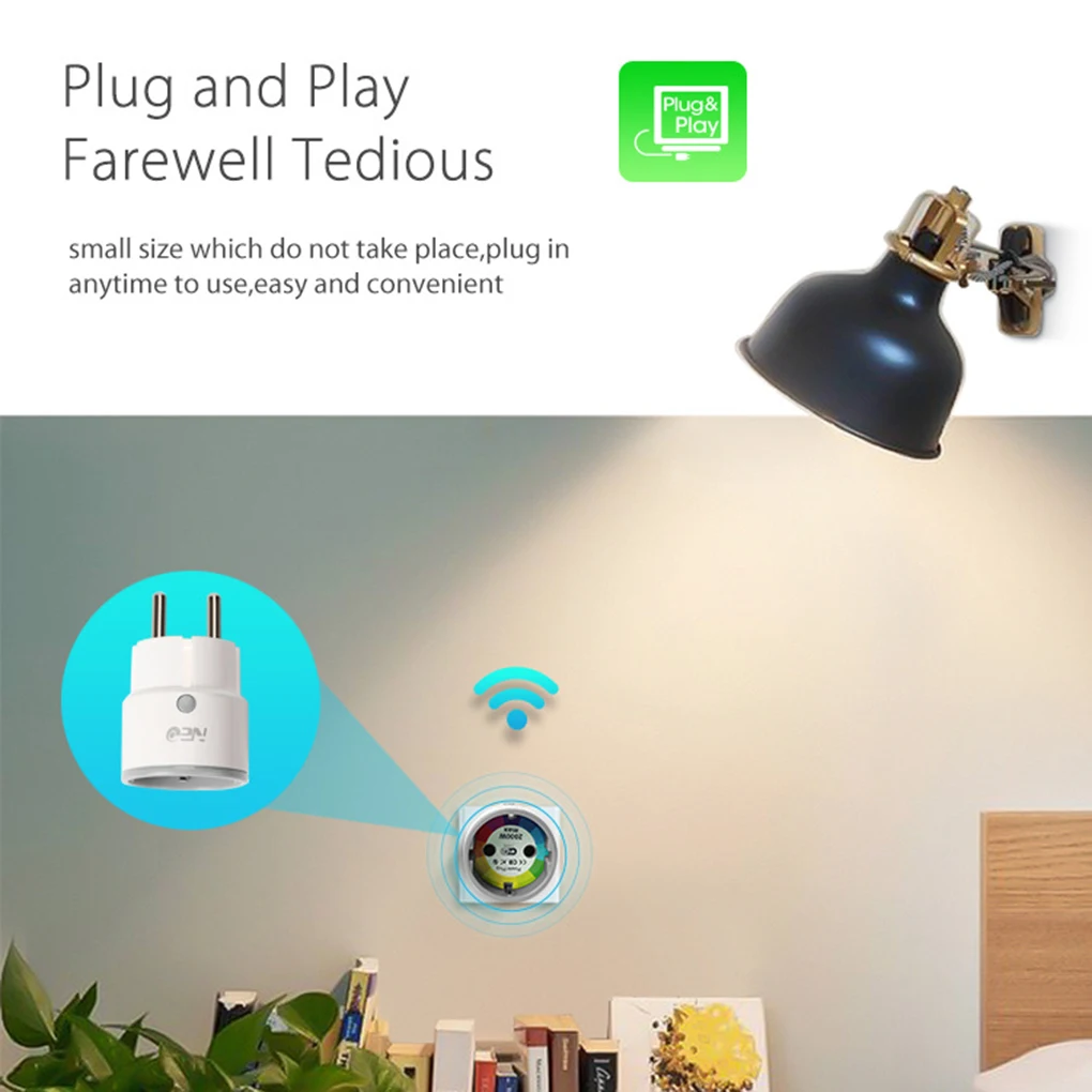 NEO Coolcam WiFi EU Smart Plug WiFi 16A интеллектуальная 2,4 ГГц Беспроводная розетка пульт дистанционного управления розетка
