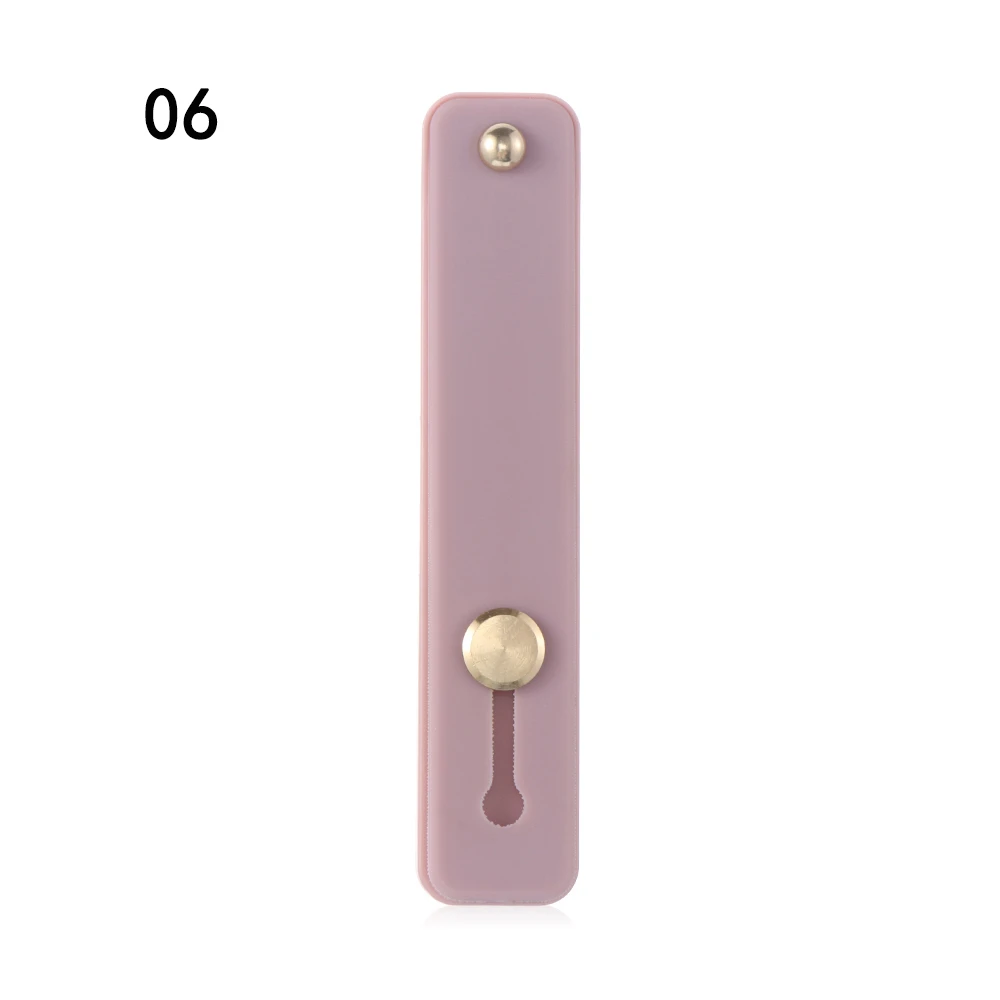 Силиконовый держатель для телефона, универсальный держатель для кольца на палец для iPhone, ремешок для браслета, защелкивающийся держатель, подставка, конфетный цвет, кронштейн - Цвет: 6