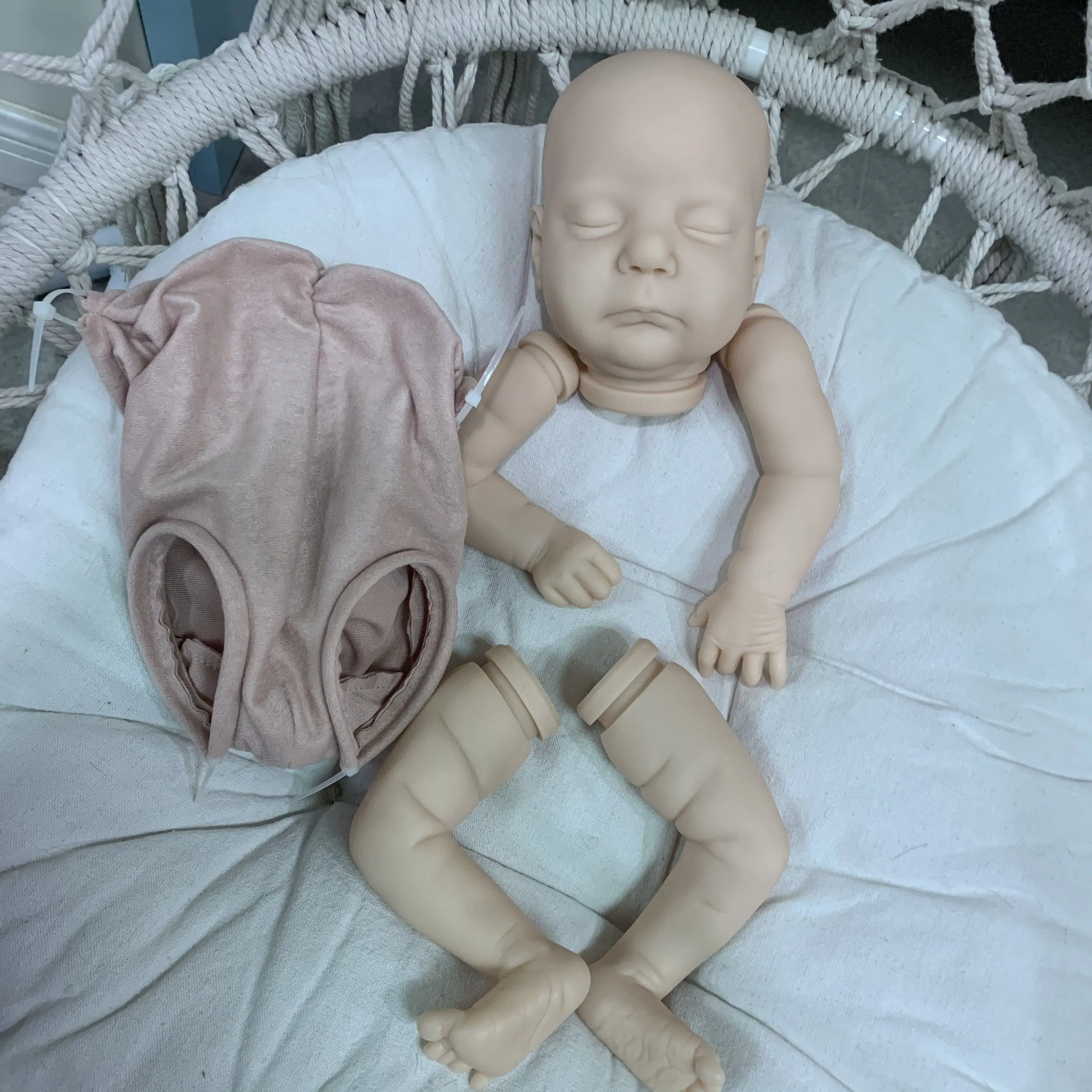 NPK 17inch Reborn Doll kit Nevaeh Limited edition soft touch fresh color kit with COA