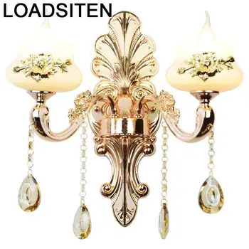 

Lamp Stair Vanity Tete Lit Dressing Table Sconce Deco For Home Luminaire Crystal Lampara De Pared Interior Wall Bedroom Light