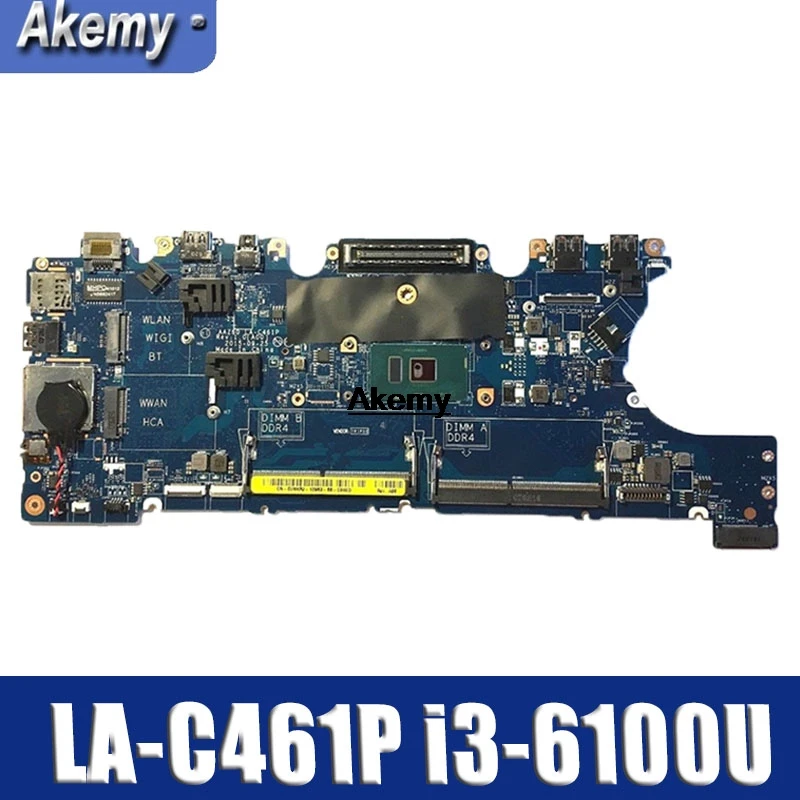 Материнская плата для ноутбука dell Latitude E7470 LA-C461P CN-0V2N4V 0V2N4V V2N4V с I3-6100U протестирована