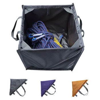 

Outdoor Nylon Folding Cube Rock Climbing Arborist Throw Line Rope Foldable Storage Bag for Camping Hiking Climbing Accessory