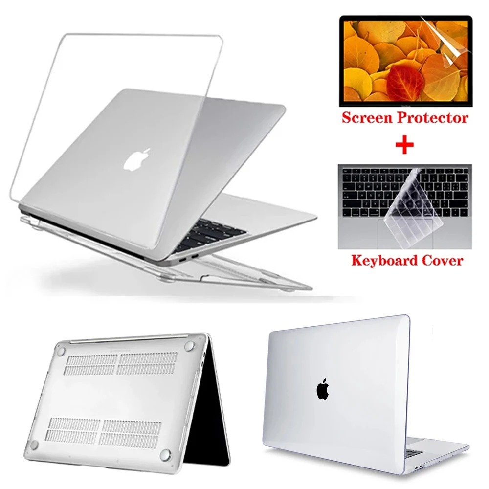Crystal Transparent Hard Protect Case For Apple Macbook Pro 14.2 M1 Chip Air 11 12 13.3 A2338 A2337 New 16.2 15 A2485 A1286 | Компьютеры и