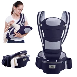 Porte bébé ergonomique de 0 à 48 mois, siège pour bébé, face avant, kangourou, écharpe de voyage 