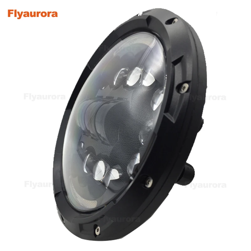 DOT EMARK утвержден 90 W 7 дюймовый круглый светодиодные фары с DRL Halo Кольцо Ангельские