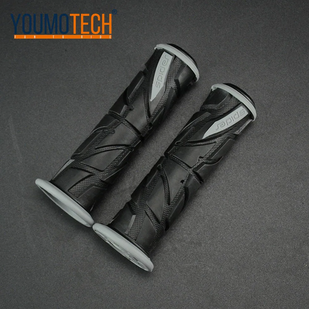 Серый Ручка MX Grip для Dirt Pit bike Мотокросс на KTM Мотоцикл руль ручки двойные цветные ручные ручки universel 22 мм - Цвет: Серый