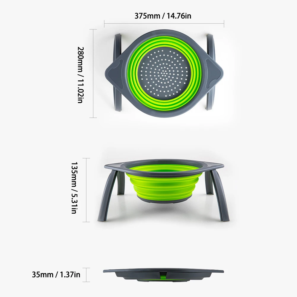 Портативное складное ведро многофункциональное хранилище корзина для фруктов
