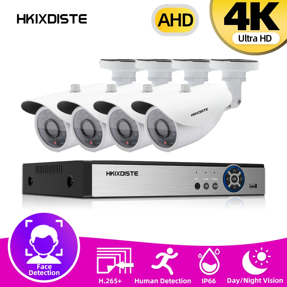 Система видеонаблюдения 8 Мп 4 канала 4K МП | Безопасность и защита
