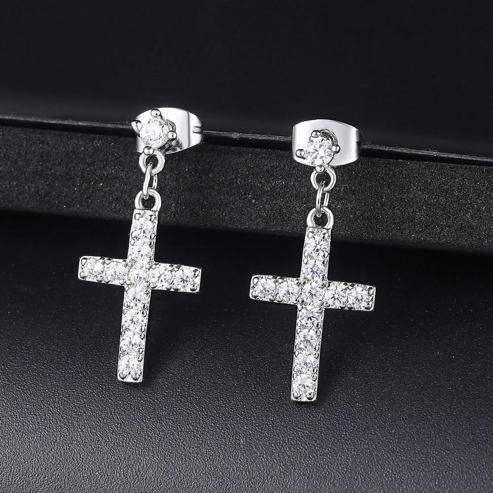 Zirconia Cross Drop/Dangle Earrings Fashion Jewelry For Women Punk Style drop earrings dangle earrings cross earrings