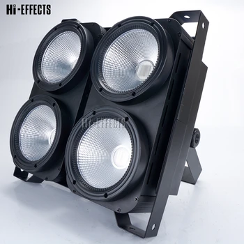 

4x100W LED COB Par Light 4 Eyes Cold White and Warm White 2IN1 Blinder Light DMX Dj Light Audience Stage Lighting Effect