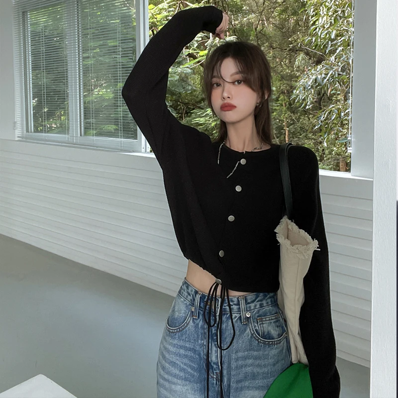 

Women's T-shirts Tops Japanese Kawaii Ladies Ulzzang Retro Solid Color Tie Tshirt Female Korean Harajuku Clothes For Women