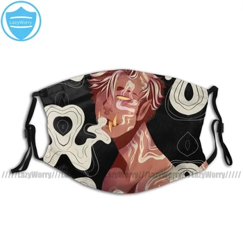 

Oni Demon Mouth Face Mask Oni Facial Mask Fashion for Adult Nice with Filters Mask