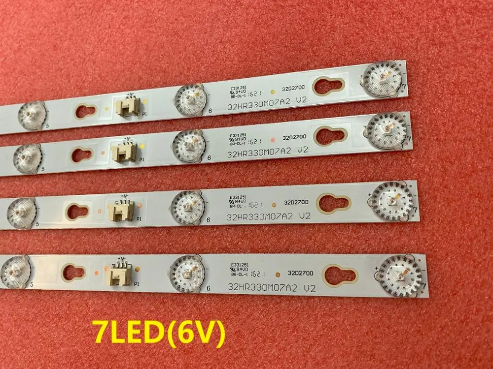 

10pcs LED Backlight strip for TF-LED32S19 TV 32S3750 32S3800 32HR330M07A2 V2 LVW320CSOT TOT 32D2700 YHA-4C-LB320T-YHL