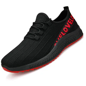 

Fashionable Men Casual Sports Shoes Outdoor Flat Bottom Running Mesh Surface Lightweight Non-slip Breathable кроссовки мужские