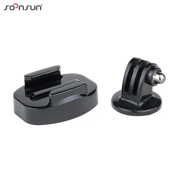 

SOONSUN Quick Release Tripod Mount + Tripod Mount Adapter with 1/4'' Nuts for GoPro Hero 8 7 6 5 for DJI OSMO Action Accessory