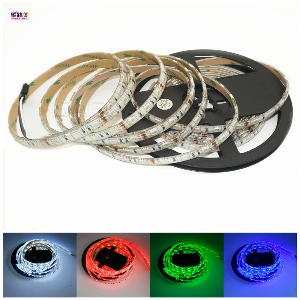 Лента светодиодная 12 светодиодный постоянного тока 5 м/рулон 60