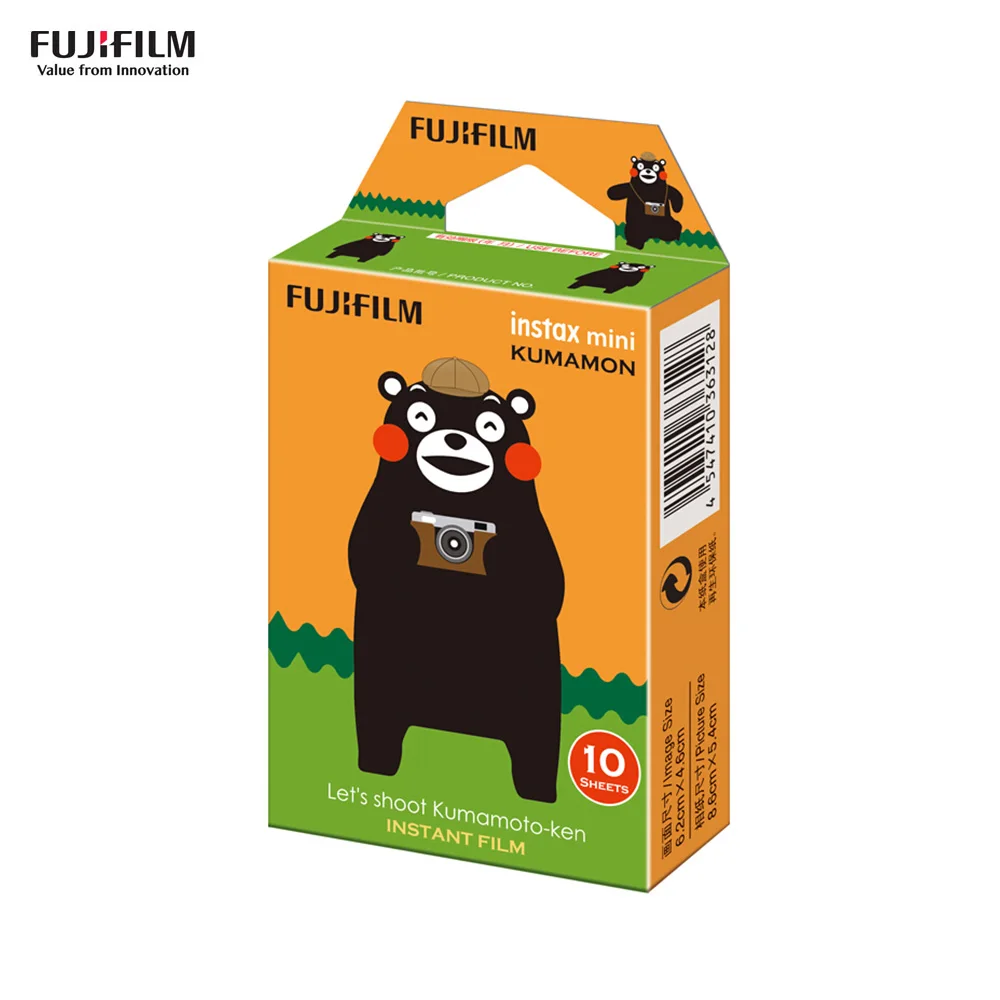 20 Лист камера моментальной печати Fujifilm Instax Mini Camera пленка фотобумага для Fujifilm Instax Mini 9/8/7 s/25/50 s/70/90 для SP-1/2 смартфон принтера - Цвет: Kumamon