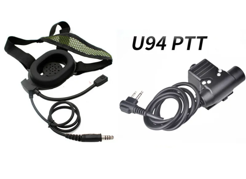 U94 PTT носит HD01 тактическая гарнитура с одной стороны для Motorola GP300 GP88 GP3688 GP3188 GP2000 GP68 EP450 DEP450 радио
