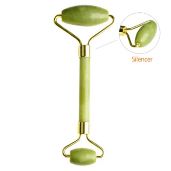 

Double Head Green Jade Roller Elliptical Massager Eye Face Neck Facial Slimming Thin face Beauty Health Care Tools Top selling