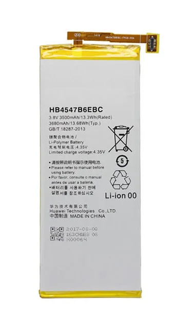Замена телефон Батарея HB4547B6EBC для huawei для НУА Вэй слава 6 Plus PE-TL20 PE-TL10 PE-CL00 PE-UL00 3500 мА-ч