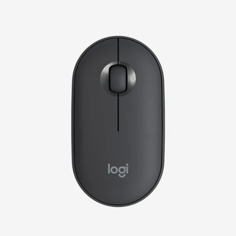 Черный Xiaomi Mijia logitech Cobblestone беспроводной Bluetooth двухрежимный Тонкий Модный немой двойной Соединительный оптический трекинг ноутбук - Цвет: Черный