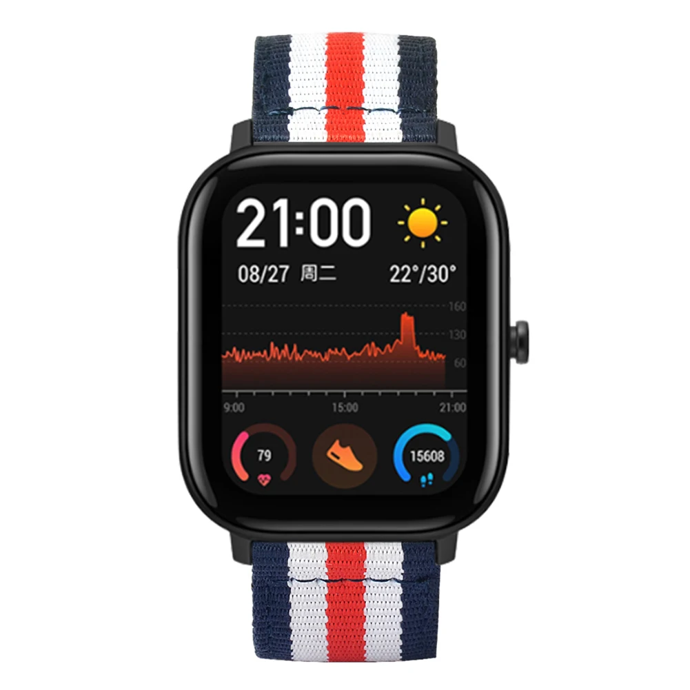 Сменный Браслет для часов часы с ремешком из полотна для Huami Amazfit GTS Smart Watch OUJ99