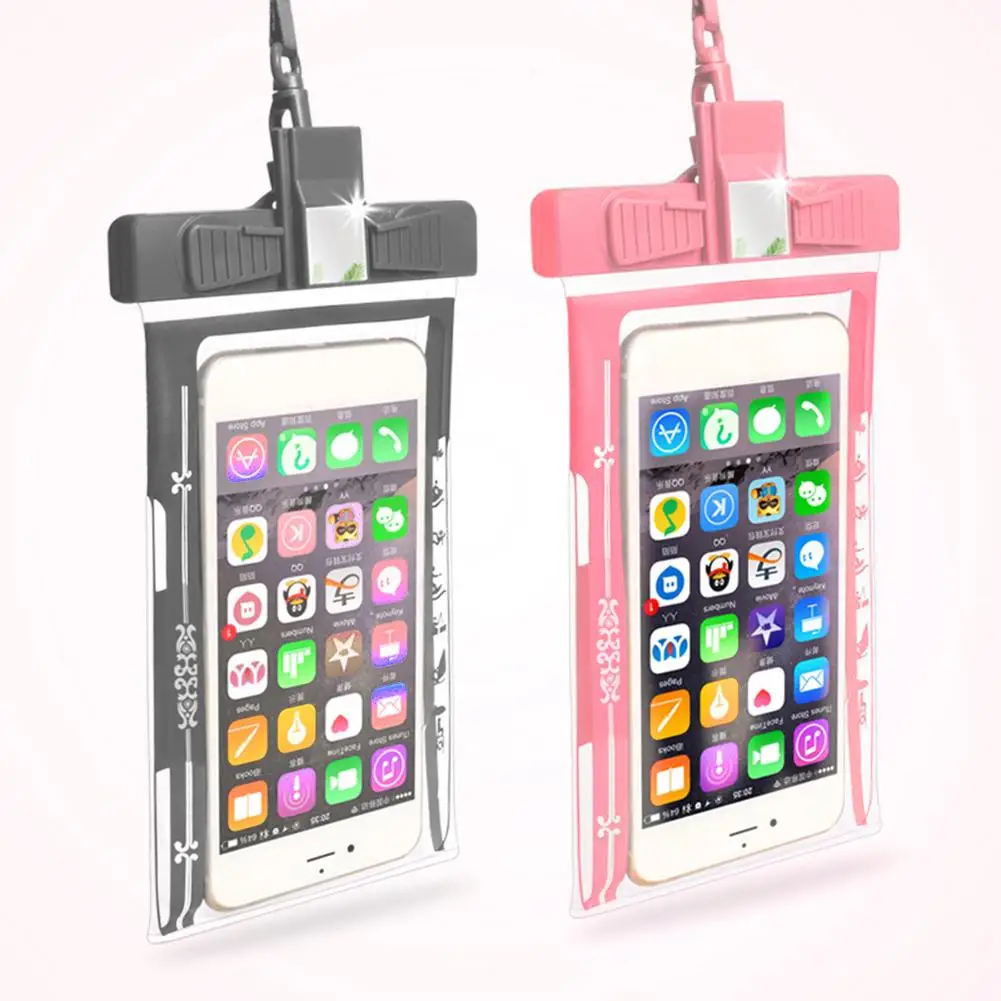 Многофункциональный свисток мобильный телефон Водонепроницаемый сухой мешок + ремешок для плавания Дайвинг для IPhone Xs Max XR X 8 7 6S Plus Galax S10 +