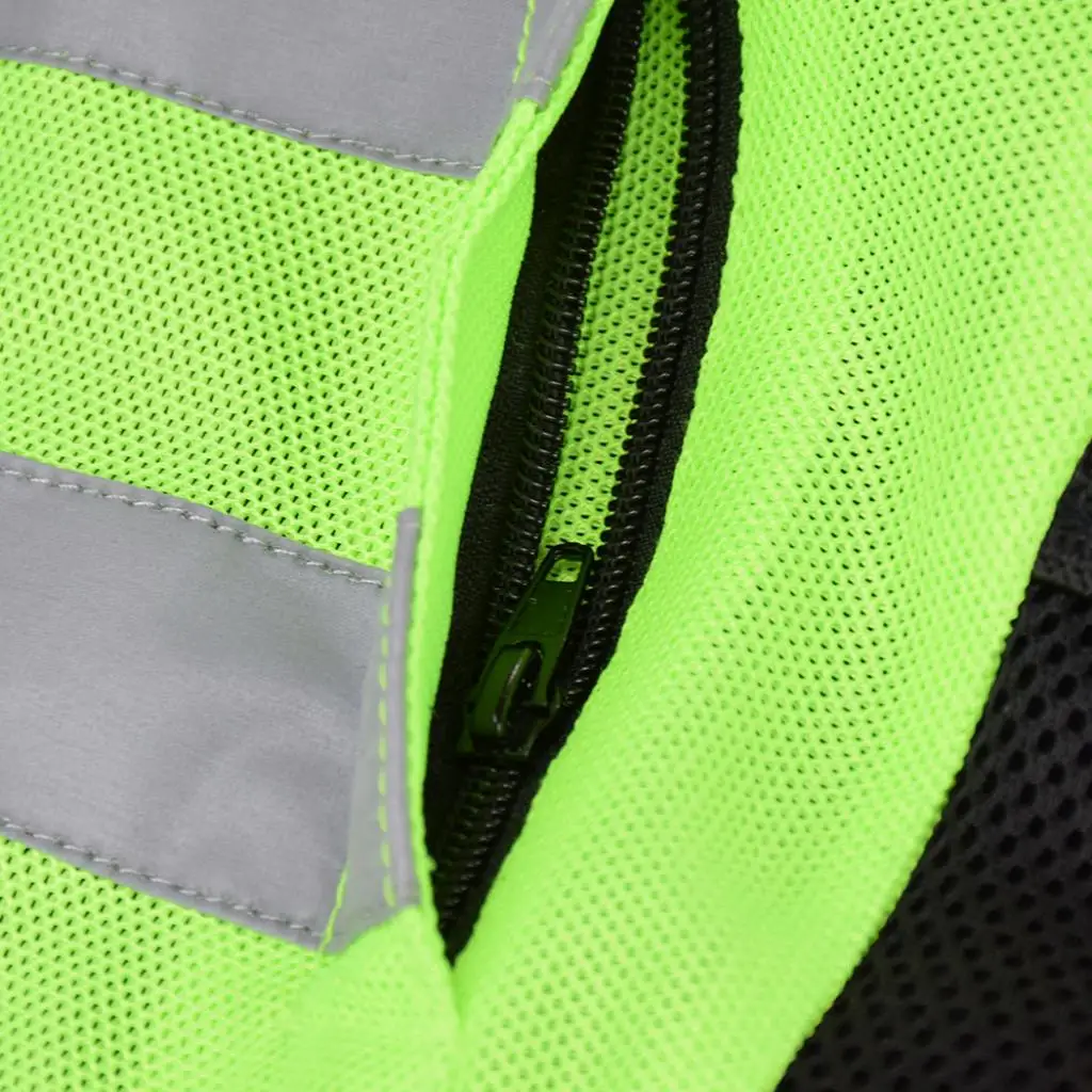 1PC Hi-Vis Reflective Motorcycle Vest Adjustable Waistcoat Commuting Jacket Safety Outwear For Motorcycle Wearing 