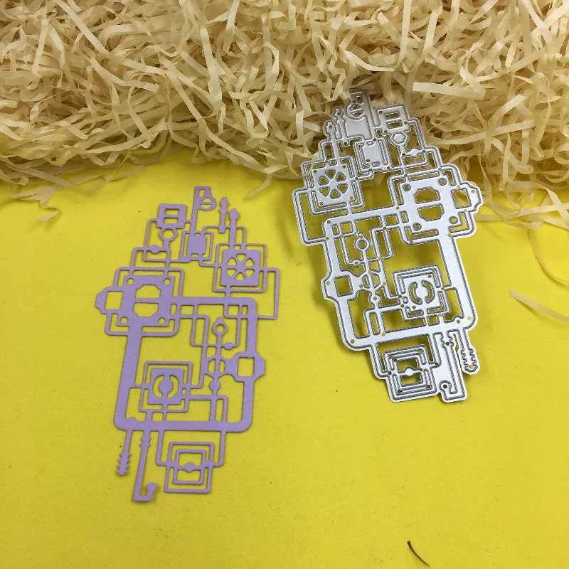 HX резки металла высечки нерегулярные рисунок фон DIY скрапбук Бумага Ремесло