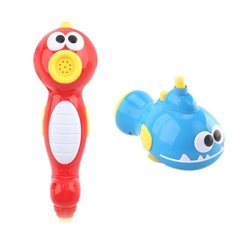 

Baby Playing with Water Bath Toy Boy and Girl Water Spray Cartoon Submarine Electric Shower Bath Toy