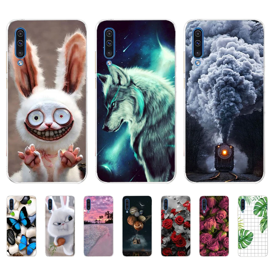 Чехол для Samsung Galaxy A30S силиконовая прозрачная задняя крышка чехол телефона A30 A307
