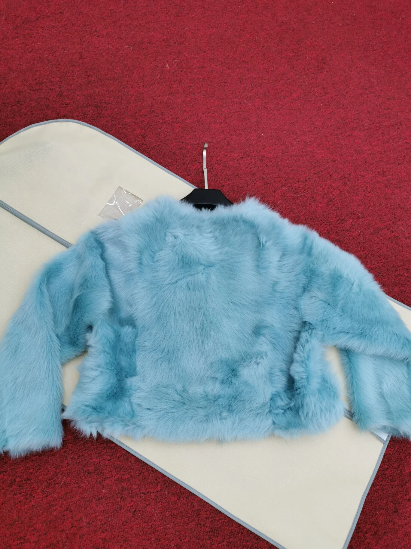 2010 New Arrival Spring Clothes Women High Quality Wool Sheepskin White Brown Turquoise Jacket Fashion V Neck Thick Fur Coat