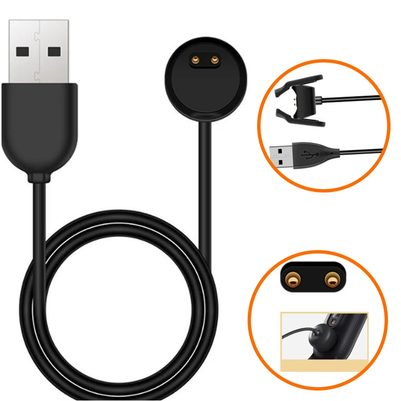 Smart Wristbands Accessories Smart Bands Charger for Xiaomi Mi Band 2 3 4 5 Charger Cable Data Cradle Dock Charging USB Cable