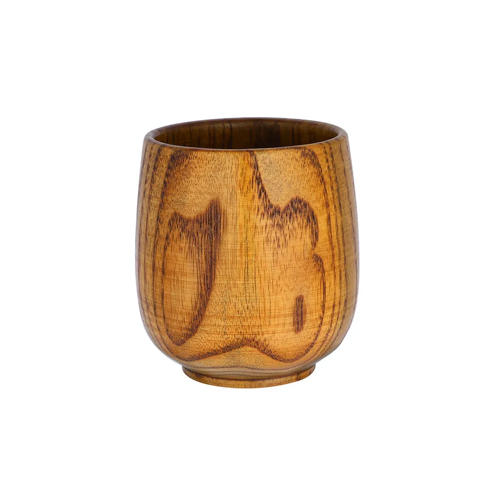 Wooden Cup Primitive Handmade Natural Spruce Coffee Milk Mug Breakfast Beer Drinkware Tea Dropshipping Durable Travel #R30 | Дом и сад